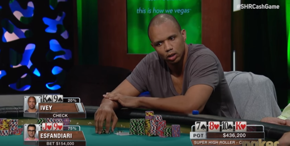 SHR cash game review – Tilly, Ivey, Esfandiari e un 3-way da urlo!