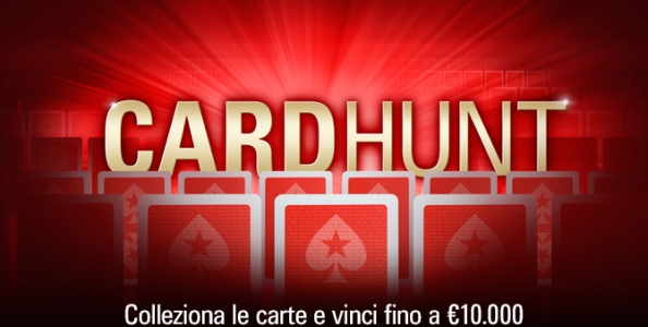 Card Hunt raddoppia: completa il puzzle su PokerStars e vinci fino a 10.000€ al giorno!