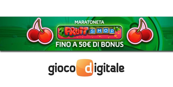 Maratoneta Fruit Shop: costruisci il tuo bonus settimanale nel casinò di Gioco Digitale!