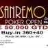 Dal 9 al 16 maggio la terza edizione Sanremo Poker Open da €50.000 garantiti