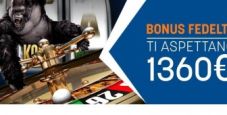 Snai Casinò: ogni mese fino a 1360€ di bonus fedeltà !