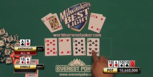 WSOP Flashback – Grant Hinkle e l’all-in preflop ‘più azzeccato’ di sempre