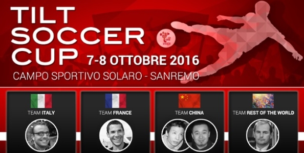 Non solo poker al WPT National di Sanremo: i giocatori si sfidano nella Tilt Soccer Cup