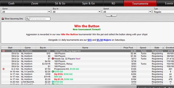 PokerStars lancia i tornei Win the Button: arrivo su punto it previsto tra un mese!