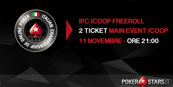 Gioca GRATIS il Main Event ICOOP: 2 ticket in palio nel nostro freeroll esclusivo!