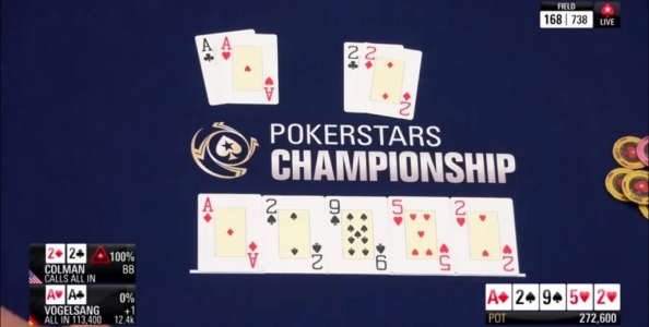 PokerStars Championship – Vogelsang vs Colman e un cooler fantascientifico!