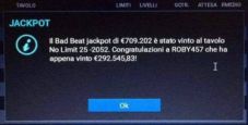 Bad Beat Jackpot da record su Lottomatica: con poker di Jack perde il pot e vince 292.000€!