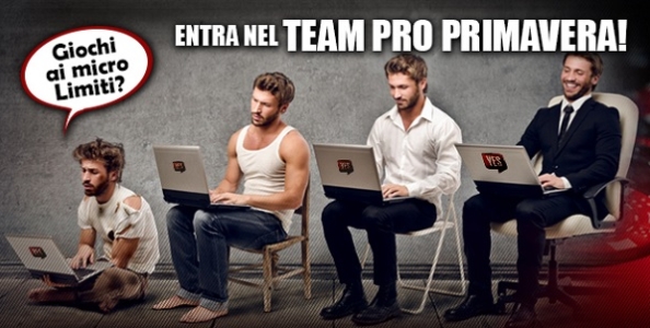 PokerYes cerca giovani promesse! Entra nel Team Pro Primavera giocando ai micro limiti