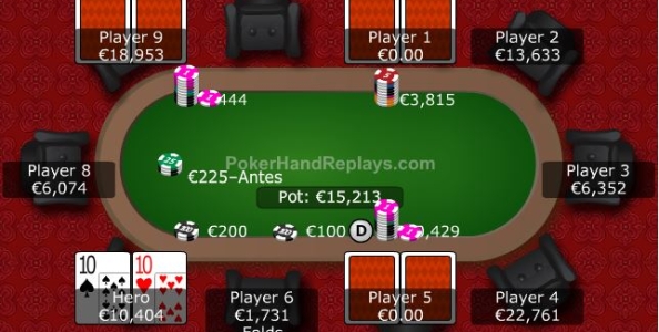 Punti di vista KO – Coppia di Dieci 50x su push 19x e repush di quasi paristack: si gioca per due taglie o è fold?