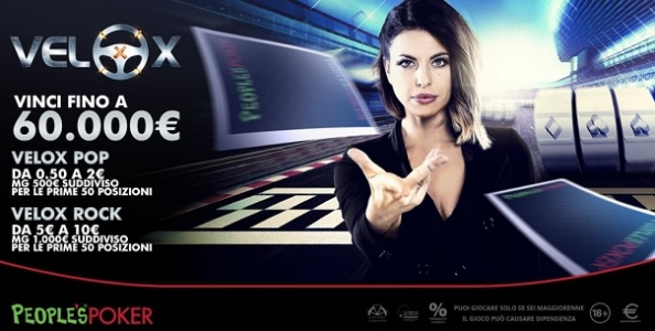 Fino al 9 luglio i VeloX di People’s Poker sono ancora più ricchi con le classifiche settimanali