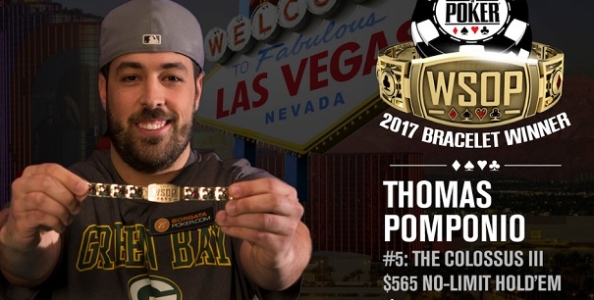 WSOP – Thomas Pomponio milionario grazie al Colossus! Secondo braccialetto per Mosseri e Bach