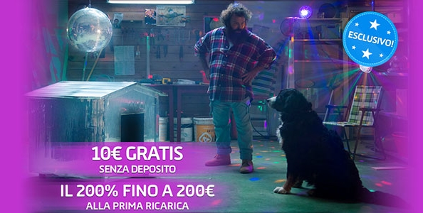 10€ in regalo e il 200% bonus sulla prima ricarica per i nuovi iscritti al Casinò di Gioco Digitale