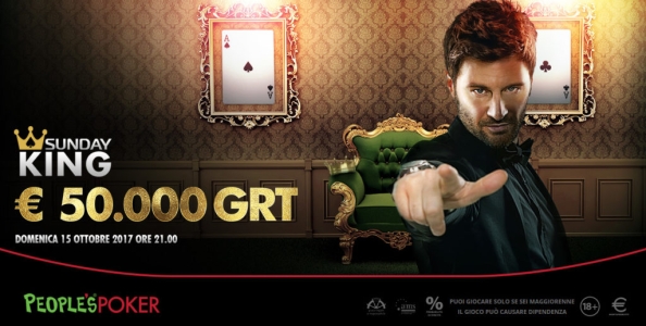 Qualificati al Sunday King 50.000€ con gli speciali VeloX da 10 cent!