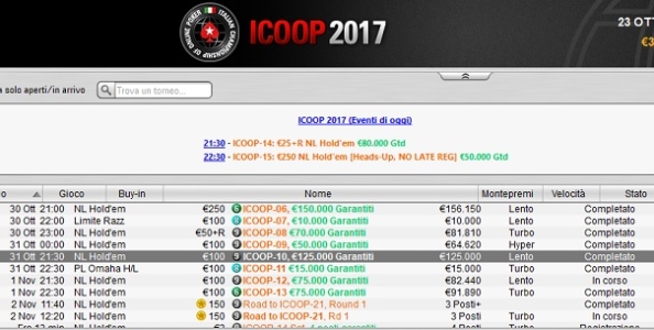 ICOOP – Umberto ‘ziofester19’ Ruggeri supera Gianluca Escobar nel DeepStack Turbo
