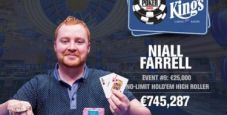 WSOP Europe – Sammartino chiude 13° nell’High Roller. Braccialetti a Skorepa e Farrell