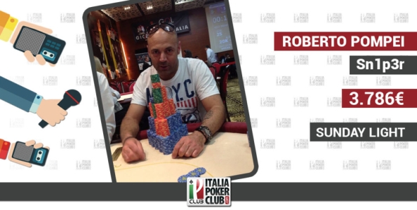 Roberto Pompei sullo shippo nel Sunday Light: “Ormai gioco pochissimi tornei, preferisco i VeloX”