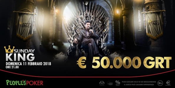 Domenica torna su People’s il Sunday King da 50mila euro garantiti! Pronto a schierarsi anche Bisciglia
