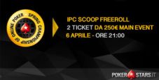 Vuoi giocare GRATIS il Main Event SCOOP? Due ticket in palio nel nostro freeroll esclusivo!