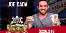 Joe Cada vince il terzo braccialetto al 3.000$ NL Shootout WSOP, al 100.000$ High Roller un dieci left DA URLO!!!