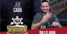 WSOP – Quarto braccialetto per Joe Cada che incassa 612.886$ nel The Closer! Palumbo chiude 48°
