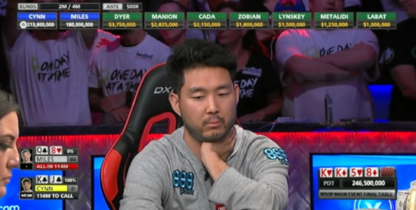 WSOP Main Event – John Cynn è il nuovo campione del mondo! Incassa 8.800.000$ battendo Miles in un heads-up da record