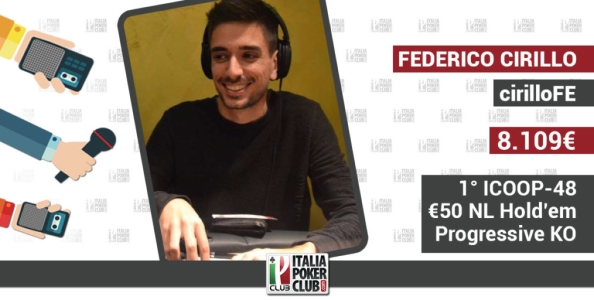 ICOOP Champion – Federico Cirillo gioisce dalla Germania: “Ero qui per caso! Al final table ho vinto con J-J contro A-A”