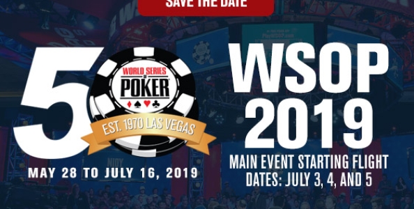 Anticipazione 50° World Series of Poker: il 30 maggio il nuovo 500$ Big 50 da 5 milioni, Main Event il 3 luglio