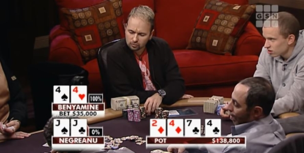 Mani Storiche – Negreanu non crede e spara 200.000$ in faccia a David Benyamine