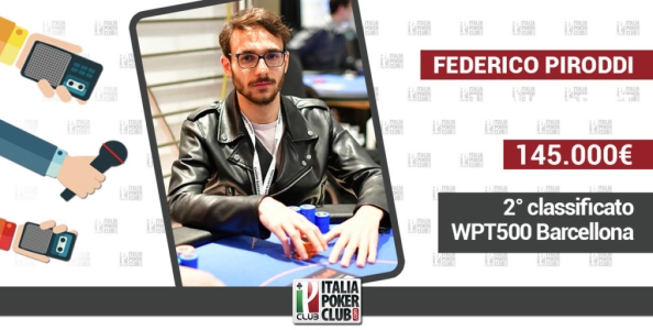Piroddi ci racconta il suo 2° posto al WPT di Barcellona: Non posso lamentarmi, bella iniezione di fiducia