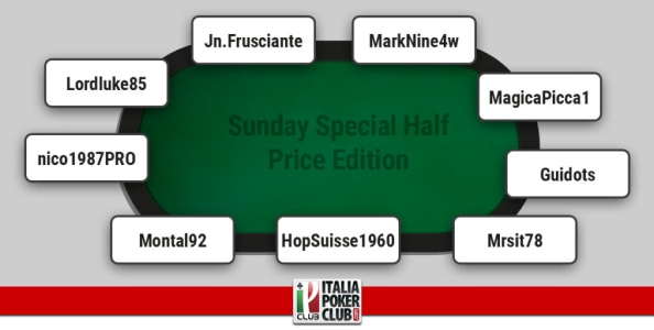 I grafici e le statistiche dei finalisti del Sunday Special Half Price Edition!