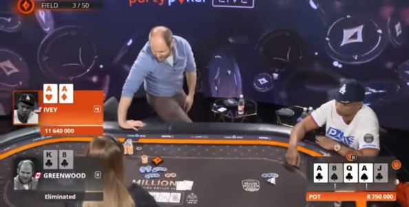 Le sportellate tra Phil Ivey e Sam Greenwood al Tavolo Finale del 50k Millions SD Sochi