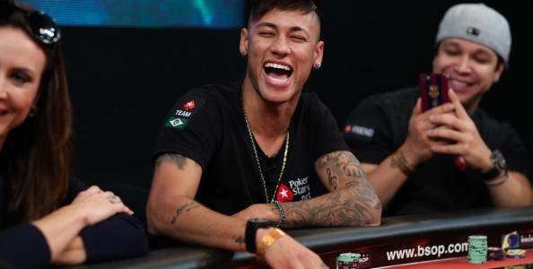 La prima vittoria a un torneo di poker online di Neymar jr.