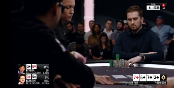 PokerStars Players Championship 2019: Martini-Rivera, una mano da money scared