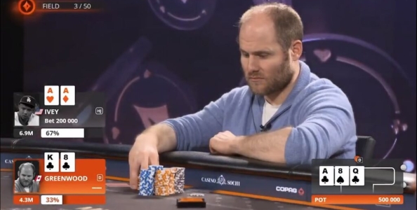 PartyPoker Live Sochi 2020: Ivey vs Greenwood, un cooler senza scampo VIDEO