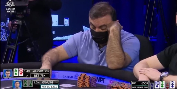 WPT Russia 2021: Sekretarev vs Mnatsakyan, una linea illogicamente corretta