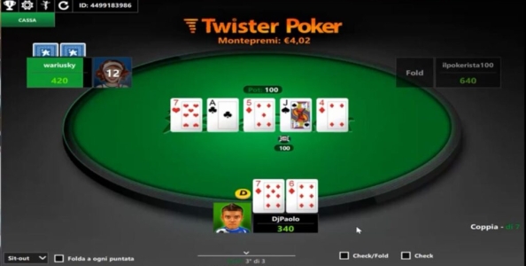 Come vincere ai tornei Twister di Sisal Poker
