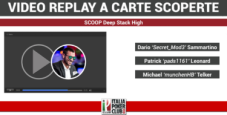 Il video-replay a carte scoperte del tavolo finale SCOOP con Dario Sammartino terzo