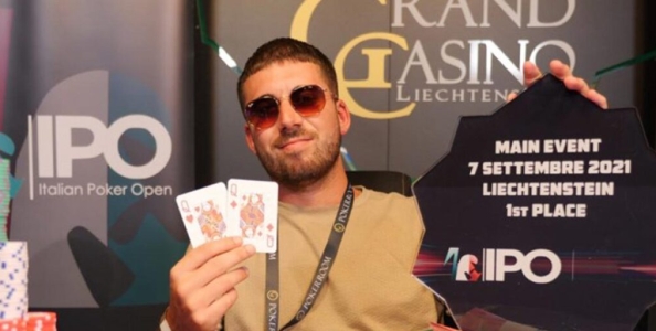La mano decisiva per la vittoria IPO Liechtenstein di Matteo Sarais