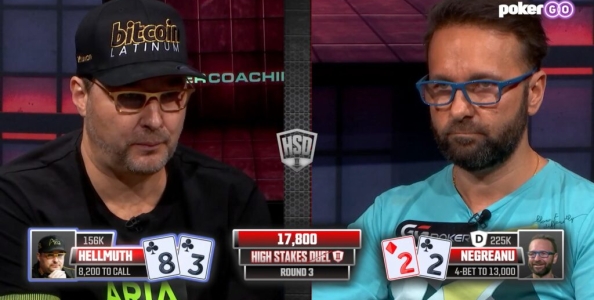 Phil Hellmuth in un 5bettato di braccio contro Daniel Negreanu: l’analisi di Jonathan Little