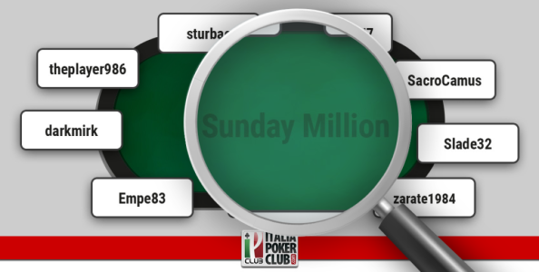 Video-replay a carte scoperte tavolo finale Sunday Million X