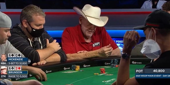 L’addio di Doyle Brunson al Main Event WSOP