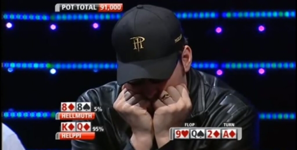 PartyPoker Premier League 2008: Hellmuth vs Helppi, una giocata troppo aggressiva