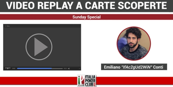 Video-replay a carte scoperte: la cavalcata di Emiliano Conti secondo al Sunday Special