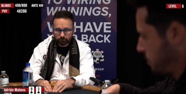 Come ha pensato Adrian Mateos nella mano in cui ha eliminato Daniel Negreanu al 10k 6-max WSOP 2022