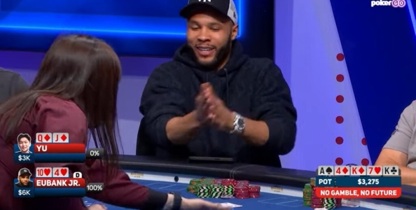 Vincere senza guardare le carte fino al turn: la mano del 888poker ambassador Chris Eubank jr