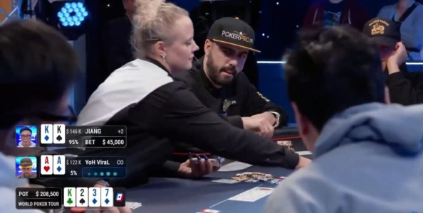 Il fold del 2022 è una incredibile soul read di Johan Guilbert con gli assi in mano