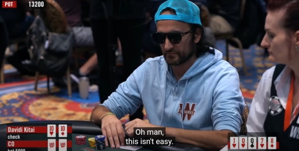 Chiamare sapendo di perdere: come ha pensato Davidi Kitai in tribettato al 5k 6-max WSOP