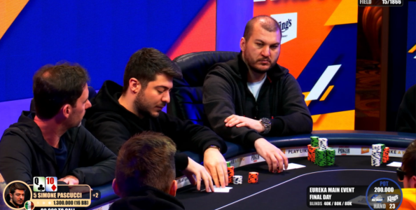 Segui Pascucci e Calculli al final day del Main Event Eureka in diretta streaming a carte scoperte!