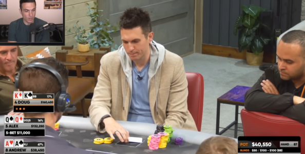 Un fold preflop con KK di cui Doug Polk non è orgoglioso