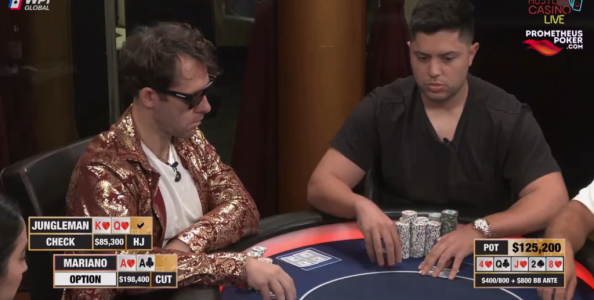 Corretta la bet river con gli assi? Matusow e Negreanu si accapigliano per la linea di Mariano